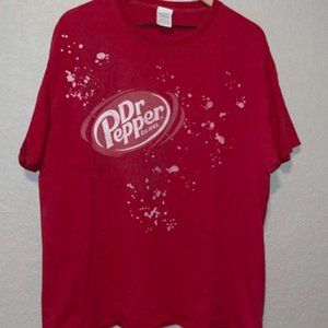 Dr. Pepper Soda Men's Red X Large T-Shirt